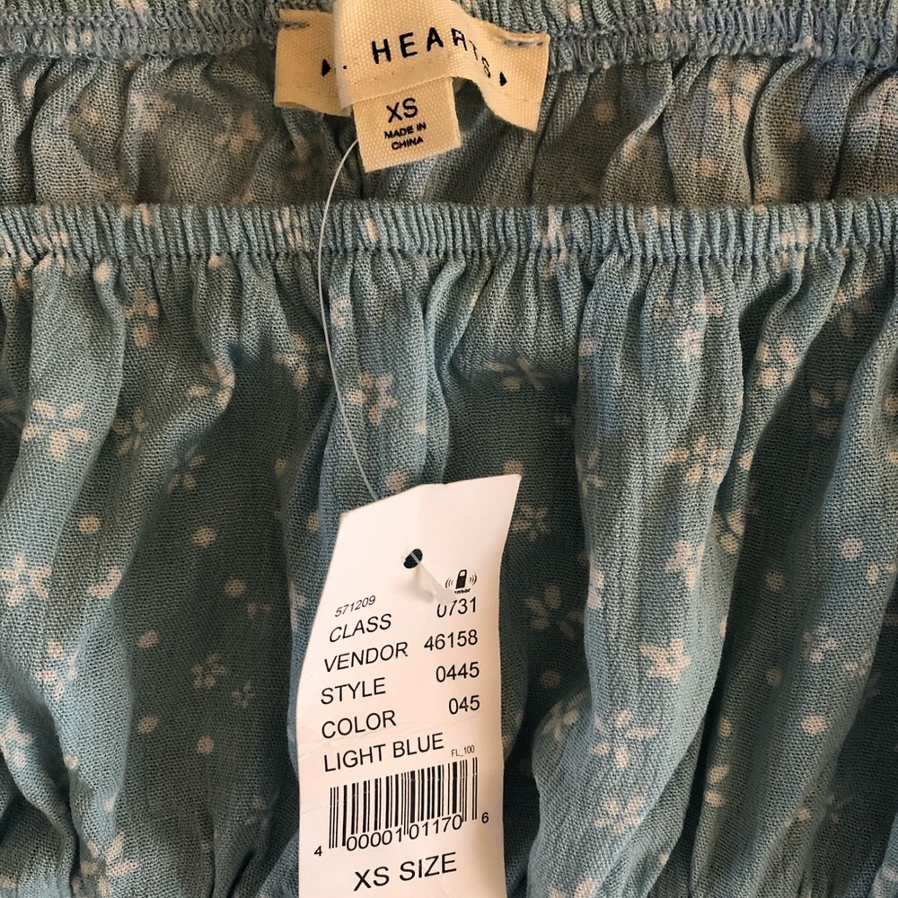 Blue peasant sleeve shirt - Picture 3 of 3